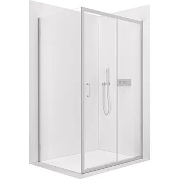CERANO - Sprchový kout Orlano L/P - 5 mm - chrom, transparentní sklo - 140x100x195 cm - posuvný