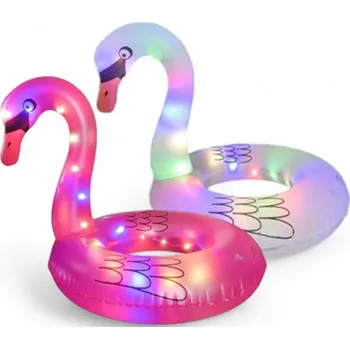 Dětský bazének Nafukovací kruh labuť s LED světlem Barvy: růžová