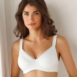 Sada 2 zmenšujících podprsenek s kosticemi bílá+černá 100E