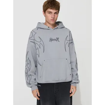 Pánská mikina Mikina s&nbsp;kapucí - M - House - světle šedá - 759GG-09X