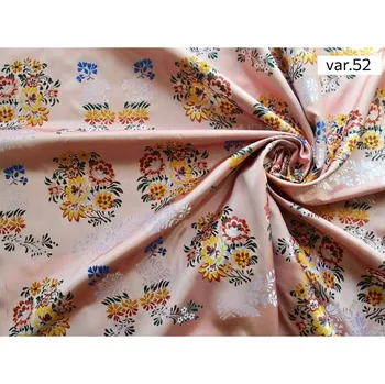 HEDVA ČESKÝ BROKÁT Krojový brokát Ondrát 160 KYTICE lososová | 12