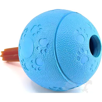 Hračka pro psa UNIQ PETS míček na pamlsky s vůní vanilky modrý 6,5 cm