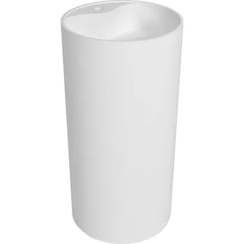 Cerano - Volně stojící umyvadlo - otvor pro baterii - bílá matná - 45x90 cm