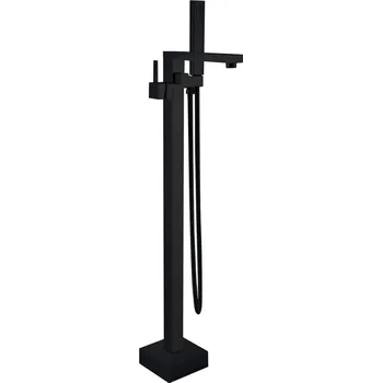 Vodovodní baterie CERANO Volně stojící vanová baterie Celeste černá mat CER-428716