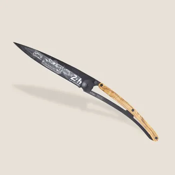 kapesní nůž Zavírací nůž Deejo DEE24H003 24H Le Mans Trio 390g olive wood limitovaná edice