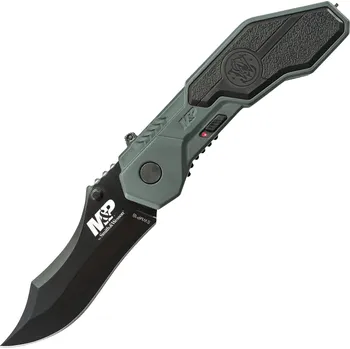 kapesní nůž M&P M.A.G.I.C. asistovaný nůž s čepelí typu clip point a rozbíječem skla, šedý SWMP1B