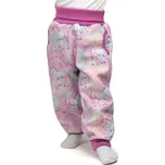 Esito (ušito v ČR) Dívčí rostoucí softshellové kalhoty Esito - jednorožec