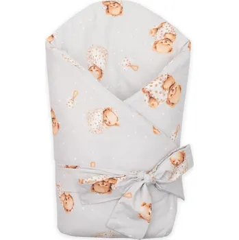 Zavinovačka Dětská zavinovačka New Baby Sweet teddy bear 80x80 cm (brown) Barva: Šedá