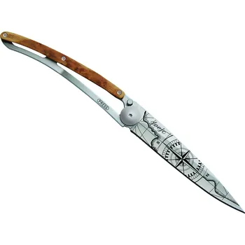kapesní nůž Kapesní nůž pro leváky Deejo 1CBG54 Tattoo 37g juniper wood Terra Incognita