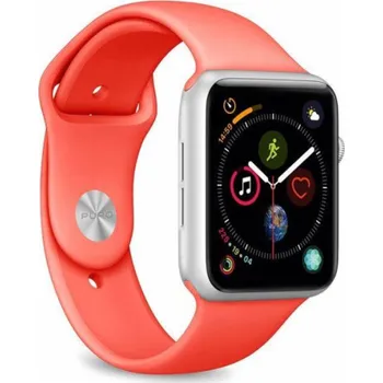 Příslušenství k chytrým hodinkám Puro PURO ICON Apple Watch Band - Elastický sportovní řemínek pro Apple Watch 38 / 40 mm (S / M a M / L) (živý korál)