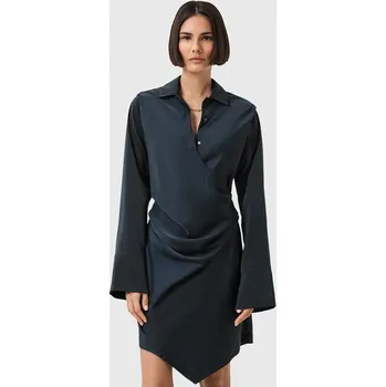 Dámské šaty Šaty AllSaints TIRA tmavomodrá barva, mini, přiléhavé, W013DD 59X, vel. 34