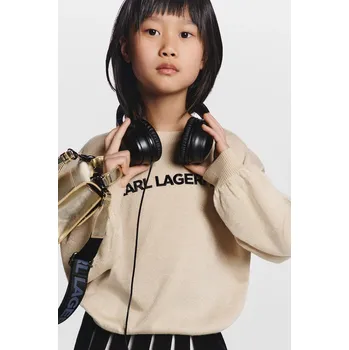 Dívčí svetr Dětský svetr Karl Lagerfeld Z30937.86.108 béžová 12X, vel. 102