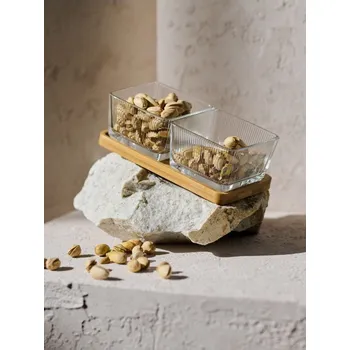 Sinsay - Servírovací tác se dvěma miskami - vícebarevná - 325FQ-MLC - 325FQ-MLC-ONE