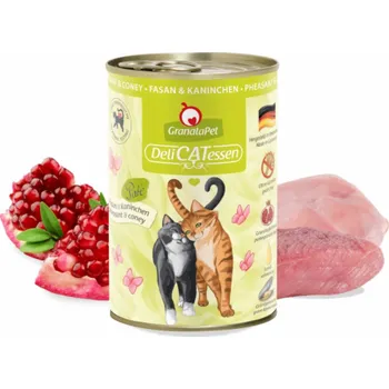 Krmivo pro kočku GRANATAPET DeliCATessen Pheasant and coney - mokré krmivo pro kočky - 400g