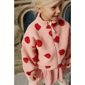 Bunda Konges Sløjd JODY TEDDY JACKET GRS KS103479.9BYA růžová 30X, vel. 134-140