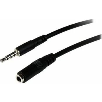 Audio kabel StarTech.com 2m 3.5mm 4 Position TRRS Headset Extension Cable - M/F - audio Extension Cable for iPhone (MUHSMF2M) - Prodlužovací kabel náhlavní soupravy - 4 pólový mini jack s piny (male) do 4 pólový