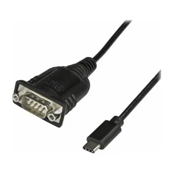 Kabel do PC StarTech.com USB C to Serial Adapter Cable with COM Port Retention, 16" (40cm) USB Type C to RS232 (DB9) Serial COM Port Converter Cable, For PLCs, Scanners, Printers, Windows/macOS/Linux - Up to 921.