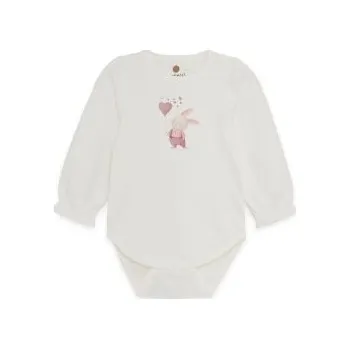 Kojenecký body En Fant Body s dlouhým rukávem - Egret, vel. 62