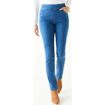 Dámské legíny Strečové džegíny modrá 36