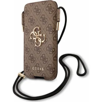 Telefonní příslušenství Guess Bag na telefon GUHCP12L4GPSBR Taška na telefon Guess 4G - elegantní kolekce zakončená zlatým logem Guess.&nbsp;Značka Guess je po desetiletí ztotožňována s vynikajícím designem a nejvyšší kvalitou.