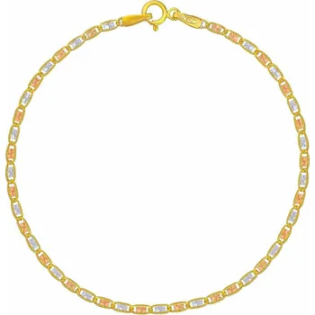 Náramek Zlatý náramek Lunaria ze žlutého, bílého a růžového zlata - 1,9 mm varianta 20 cm FNN1962BGYWR-20 cm