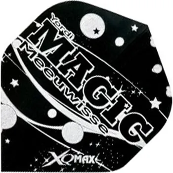 Příslušenství pro šipky XQ Max Darts Letky XQMax standard Yordi Meeuwisse original black silver