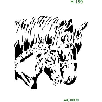 Šablona H 159 - 30 x 30 cm , Nelepící folie