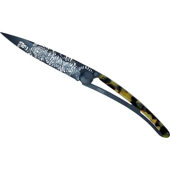 kapesní nůž Kapesní nůž Deejo 1GC100 Tattoo Black Turtle 37g turtle shell Tiger