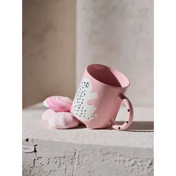 Sinsay - Keramický hrnek s uchem - pastelová růžová - 607ES-03X - 607ES-03X-ONE