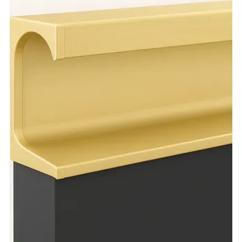 Nábytkové kování Interex design Koncovka na úchytkový profil PARLA/ Zlatá matná Pravá