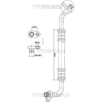 Vedení klimatizace HADICE KLIMATIZACE 9010 28002 TRISCAN CITROEN