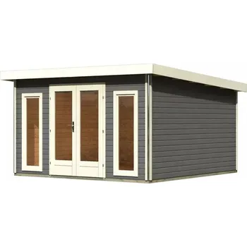 Zahradní stavba KARIBU HOLZTECHNIK dřevěný domek KARIBU RADEBURG 3 (31478) terragrau LG3936