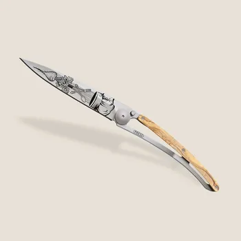 kapesní nůž Kapesní nůž Deejo 1CB065 Tattoo 37g olive wood Chef