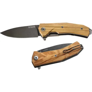 kapesní nůž Kapesní nůž LionSteel KUR BUL ocel Sleipner s PVD+Stone washed, rukojeť olivové dřevo