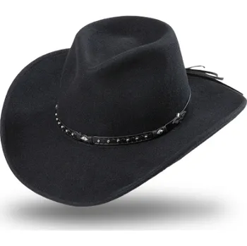 Jezdecké oblečení Westernový klobouk Reno Černá M
