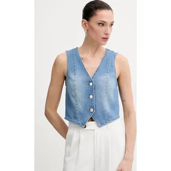 Dámská vesta Džínová vesta Morgan CFLA modrá 55J, vel. 38
