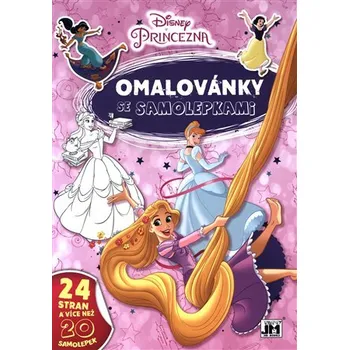 omalovánky Omalovánky A4 se samolepkami - Disney Princezny