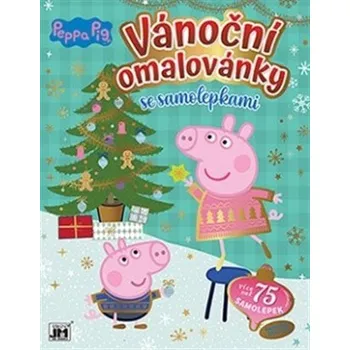 omalovánky Vánoční omalovánky se samolepkami - Peppa Pig