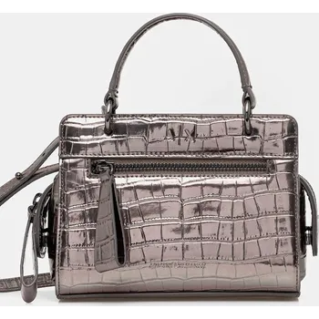 Kabelka Armani Exchange stříbrná barva, XW001212 AF15628 XW001212.AF15628 SLV, vel. ONE SIZE