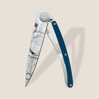 kapesní nůž Kapesní nůž Deejo 1CM026 Tattoo 37g aluminium blu Globe Trotter