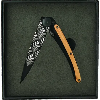 kapesní nůž Kapesní nůž Deejo DEE042 Tattoo Back 37g juniper wood Art Déco v dárkové krabičce