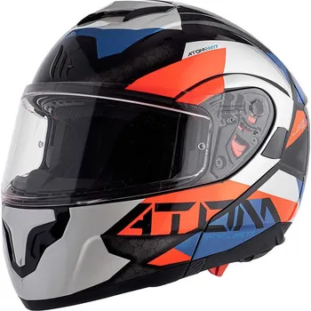 Helma na motorku MT HELMETS ATOM SV W17 Gloss pearl blue vyklápěcí přilba Velikost.: XL