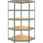 Kovona regál FUTUR rohový 180x90x45 pozinkovaný