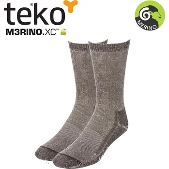 Pánské ponožky Teko 9904 MERINO.XC Midweight Hiking brown turistické ponožky Velikost: 38-41