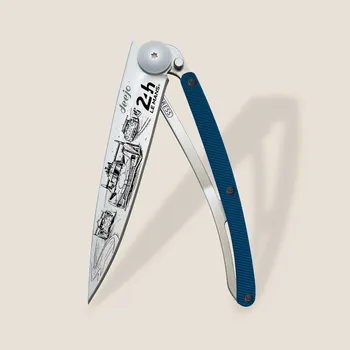 kapesní nůž Kapesní nůž Deejo DEE24H002 24H Le Mans Trio 37g aluminium blue limitovaná edice