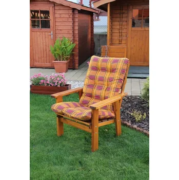 Zahradní sestava Zahradní křeslo TIBOR s polstrem (Zahradní lavice TIBOR s polstrem)