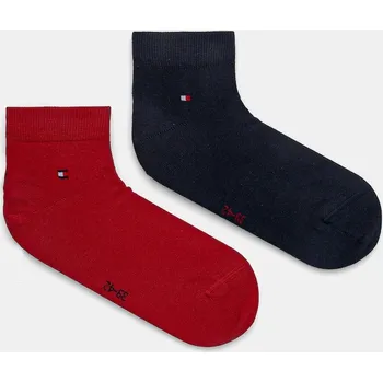 Pánské ponožky Ponožky Tommy Hilfiger 2-pack 342025001 červená 33X, vel. 43/46