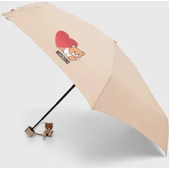 Deštník Deštník Moschino béžová barva, 8188 8188.supermini 08X, vel. ONE SIZE