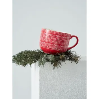 Sinsay - Keramický hrnek s uchem s vánočním motivem - červená - 885GR-33X - 885GR-33X-ONE