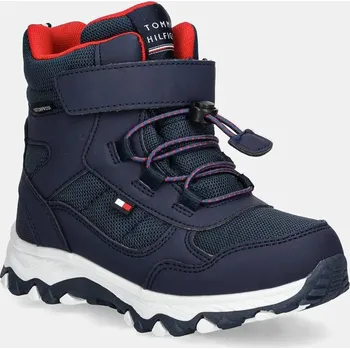 Dívčí zimní obuv Dětské boty Tommy Hilfiger tmavomodrá barva, T1X5-33710 T1X5.33710.22.29 59X, EUR 25